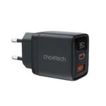 Choetech PD35W USB-C & USB-A GaN Charger with display – PD6052