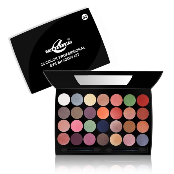 Christine 28 Colors Professional Eye Shade Kit – 02