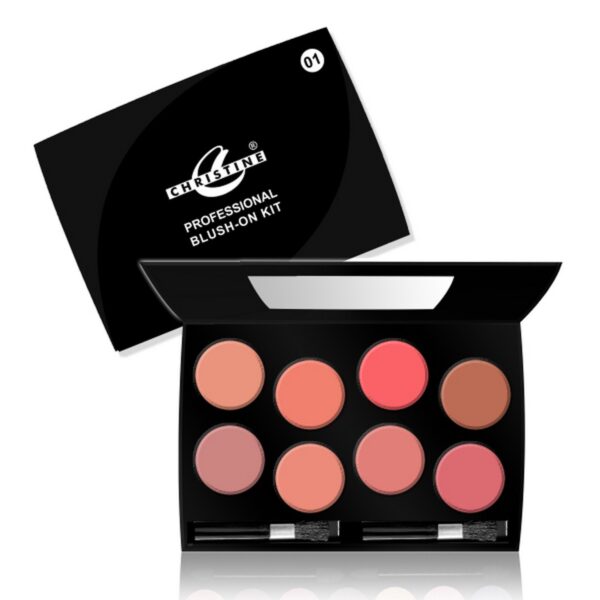 Christine 8 Color Blush On Kit – Setting 1