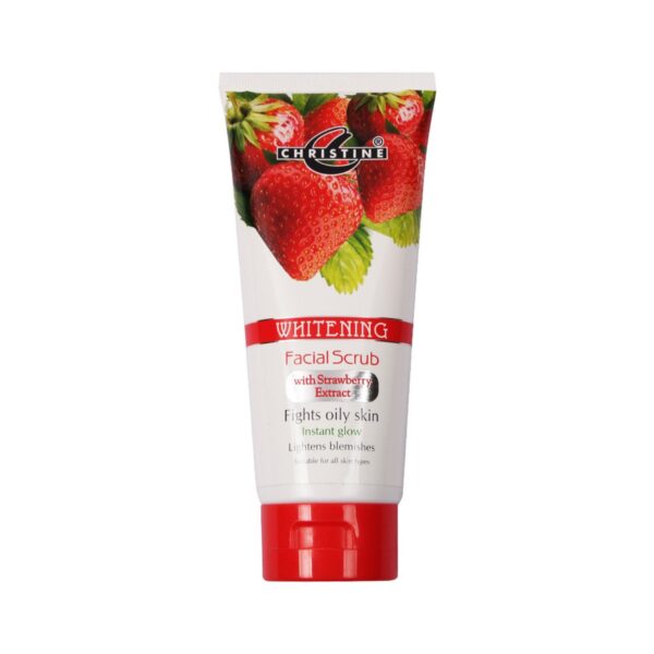 Christine Whitening Scrub Tube Strawberry Extracts