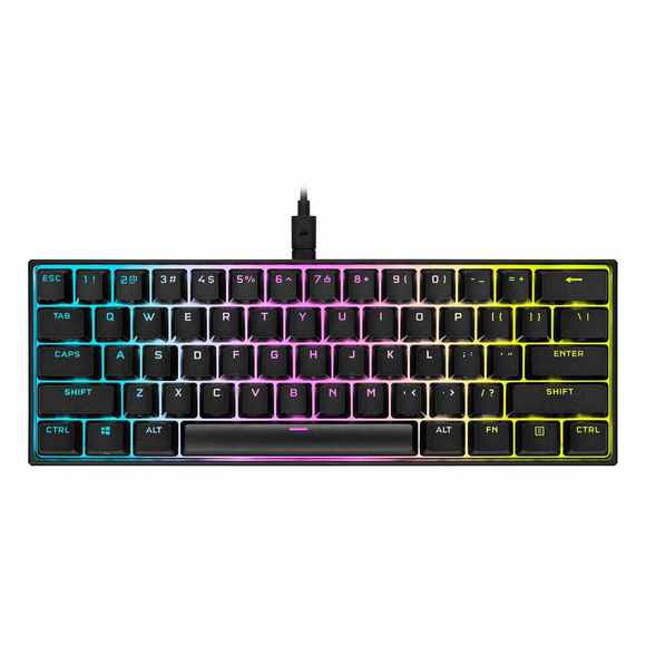 Corsair K65 RGB MINI 60% Mechanical Gaming Keyboard CHERRY MX SPEED Black