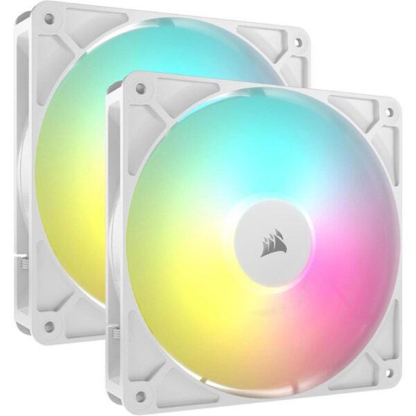 Corsair RS140 ARGB 140mm PWM Fans – Dual Pack – White