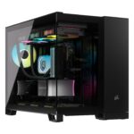 Corsair iCUE LINK 2500X RGB Micro ATX Dual Chamber PC Case – Black