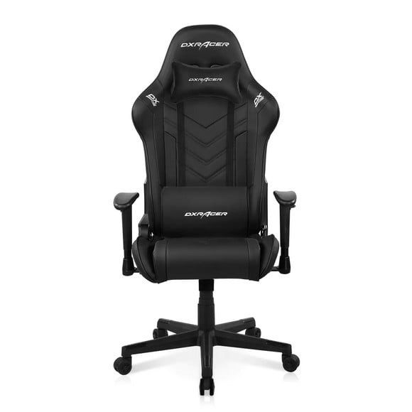 DXRacer Prince Series P132 GC-P132-N-F2-158 Gaming Chair, 1D Armrests with Soft Surface, Black