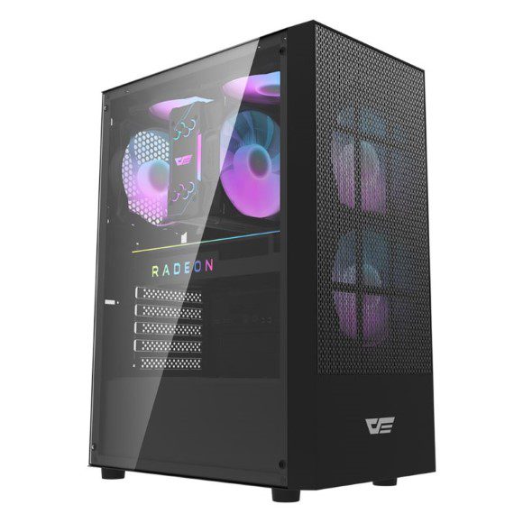 DarkFlash A290 ATX With 3 ARGB Fans Gaming Case Black