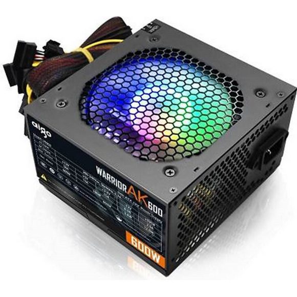 DarkFlash Aigo Warrior AK600  RGB 600W Power Supply