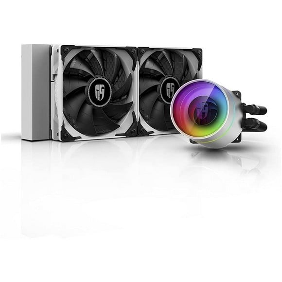 DeepCool CASTLE 240EX ARGB WH ARGB Liquid CPU Cooler – White