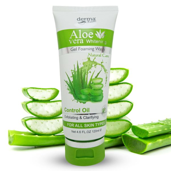 Derma Clean Aloevera Whitening Gel Foaming Face Wash – 120ml
