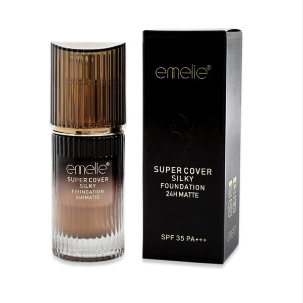 Emelie Super Cover Silky Foundation 24H Matte – 40ml