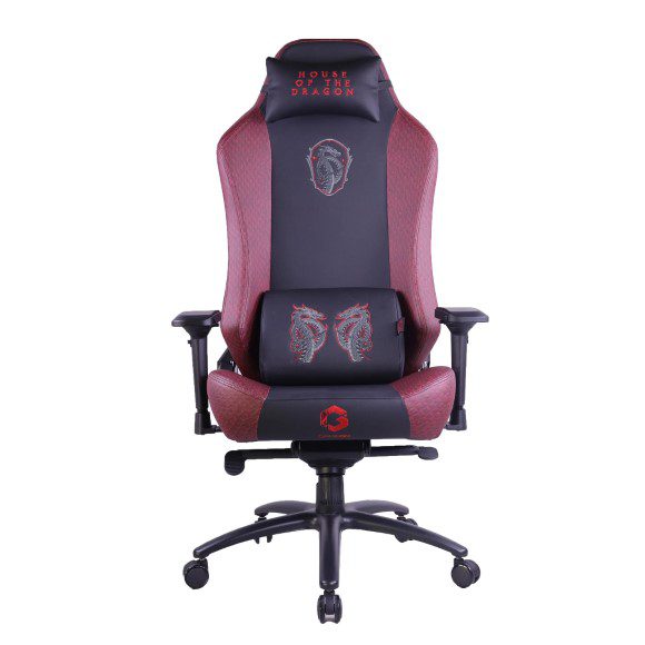 GAMEON x DC Licensed With Adjustable 4D Armrest & Metal Base Gaming Chair – House of The Dragons