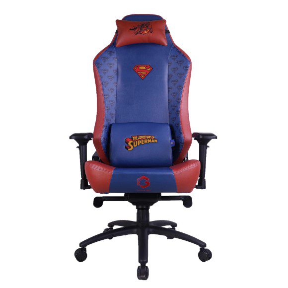 GAMEON x DC Licensed With Adjustable 4D Armrest & Metal Base Gaming Chair – Superman