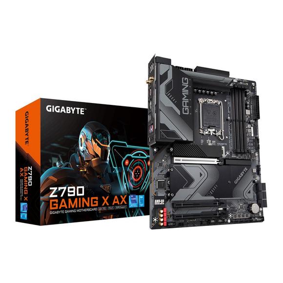 GIGABYTE Z790 GAMING X AX LGA 1700 Intel Z790 with DDR5, M.2, PCIe 5.0, USB 3.2 Gen2X2 Type-C, Intel Wi-Fi 6E, 2.5GbE LAN, Q-Flash Plus, EZ-Latch Plus ATX Motherboard