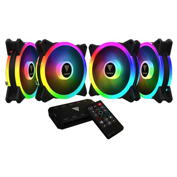 Gamdias Aeolus M2-1204R ARGB 4 Fan Pack