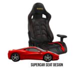 Gamdias Aphrodite MF1 PC Gaming Chair – Black/Red - Image 9