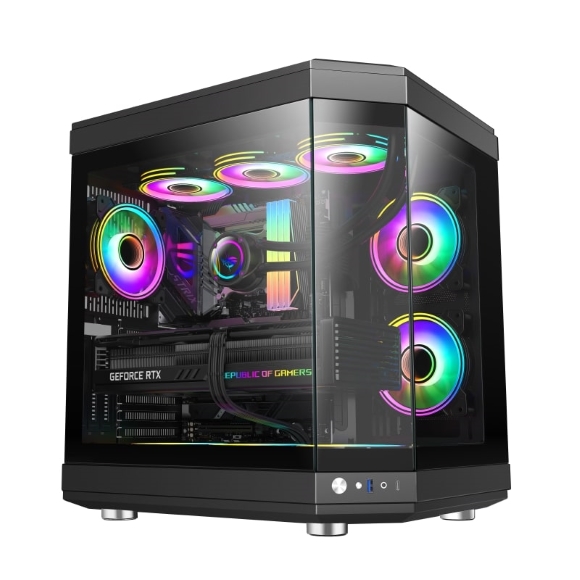 GameMax HYPE Premium Mid-Tower ATX PC Case Black