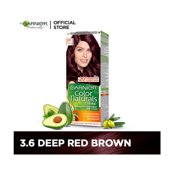 Garnier Color Naturals No 3.6 Deep Red Brown