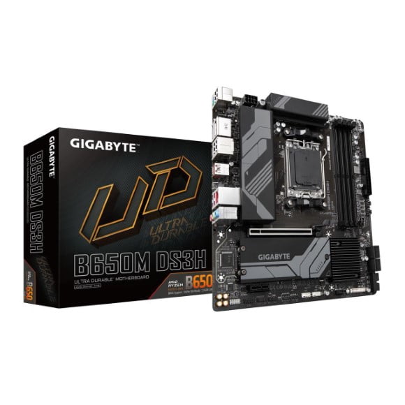 Gigabyte B650M DS3H AM5 LGA 1718 AMD B650 M-ATX Motherboard
