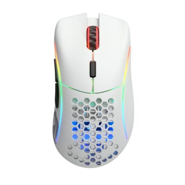 Glorious Model D Wireless RGB Gaming Mouse – Matte White