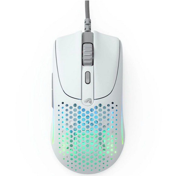 Glorious Model O2 RGB Wired Gaming Mouse Matte White