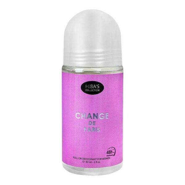 Hiba’s Collection Change De Paris Deodorant Roll On, For Women, 60ml