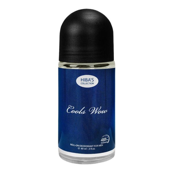 Hiba’s Collection Cools Wow Deodorant Roll On, For Men, 60ml