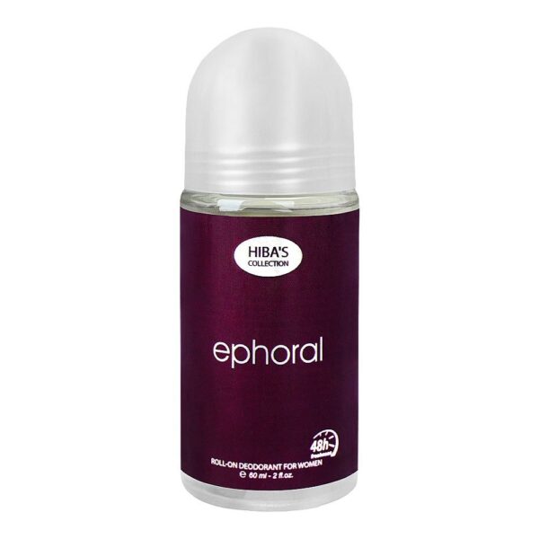Hiba’s Collection Ephoral Deodorant Roll On, For Women, 60ml
