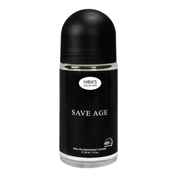 Hiba’s Collection Save Age Deodorant Roll On, For Men, 60ml