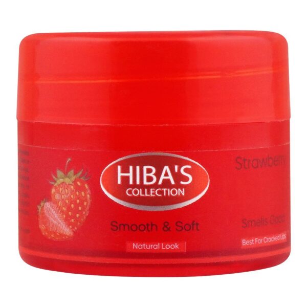 Hiba’s Collection Strawberry Lip Balm, Best For Cracked Lips, 15ml