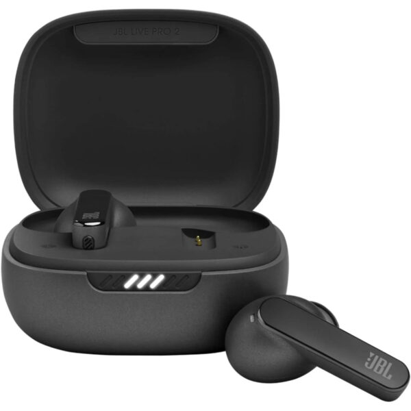 JBL Live Pro 2, Active Adaptive Noise Cancellation, 40Hr Playtime, 6 Mics, Deep Bass Bluetooth Headset (Black) JBLLIVEPRO2TWSBLK