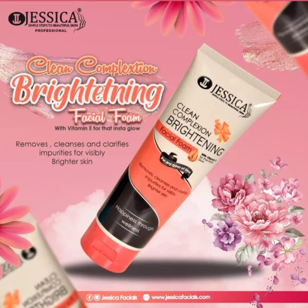 Jessica Clean Complexion Brightening Facial Foam – 125ml