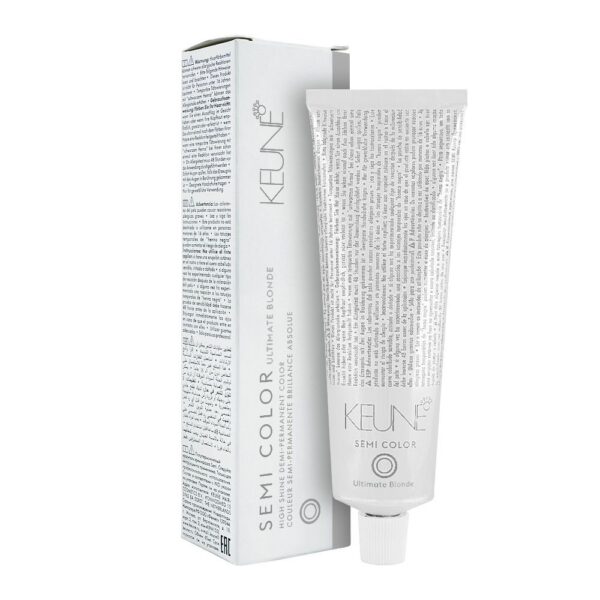 Keune Semi Color Ultimate Blonde High Shine Demi-Permanent Color, 9.1 Very Light Ash Blonde – 60ml