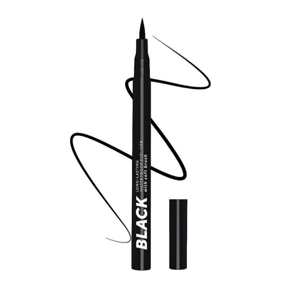 LAMEL Black Eyeliner with Soft Brush № 401 Deep Black