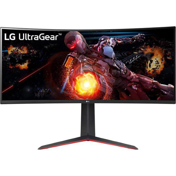 LG 34″ 34GP63A-B UltraGear™ Curved QHD HDR 10 160Hz with Tilt/Height Adjustable Stand Gaming Monitor
