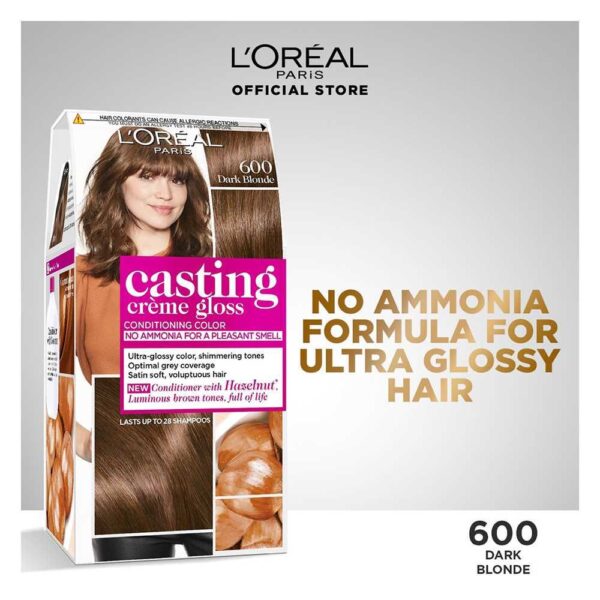 L’Oreal Paris Casting Creme Gloss Hair Color 600 Dark Blonde