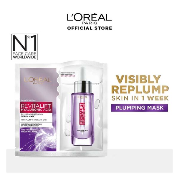 L’Oreal Paris Revitalift Hyaluronic Acid Plumping Fresh Mix Serum Mask – 33g