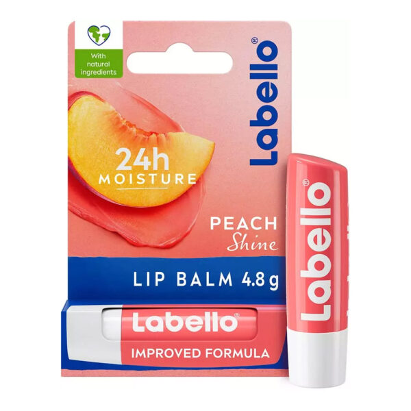 Labello Peach Shine Lip Balm – 4.8gm