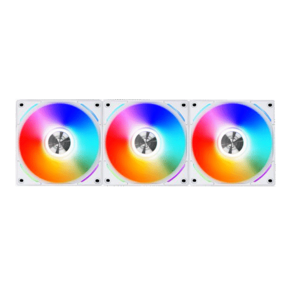 Lian Li Uni Fan SL 120  V2 Triple, aRGB PWM 120mm, 2000RPM, With Controller, (3pcs) White Color