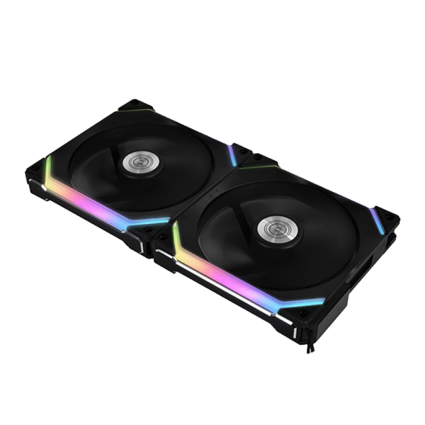 Lian Li Uni Fan SL 140 Double, aRGB PWM 140mm, 1900RPM, with Controller, (2pcs) Black Color