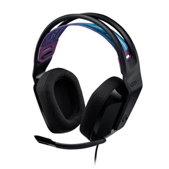 Logitech G335 Wired Stereo Gaming Headset for PC, PS 4/5,Xbox One, Xbox Series X|S, & Nintendo Switch with Flip to Mute Microphone – Black
