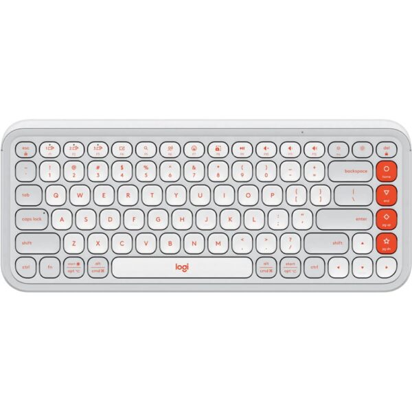Logitech POP ICON KEYS Compact Wireless Keyboard White – 920-013084