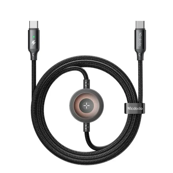 Mcdodo 2 in 1 Type C to Type C 60W Cable + Wireless Charger For Apple Watch 1.5m – CA2580