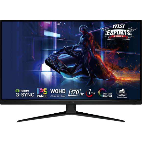 MSI G321Q 32″ eSport Quad HD 2K 170Hz WQHD NVIDIA G-SYNC Compatible PS5 Optimization with VRR supported Gaming Monitor Gaming Monitor