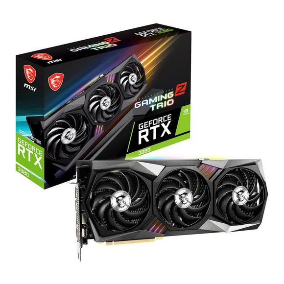 MSI Gaming GeForce RTX 3080 GAMING Z TRIO 10G LHR GDDR6X PCI Express 4.0 ATX Graphic Card