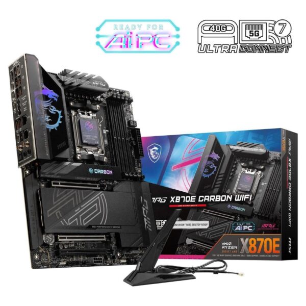 MSI MPG X870E CARBON AM5 ATX Gaming Motherboard