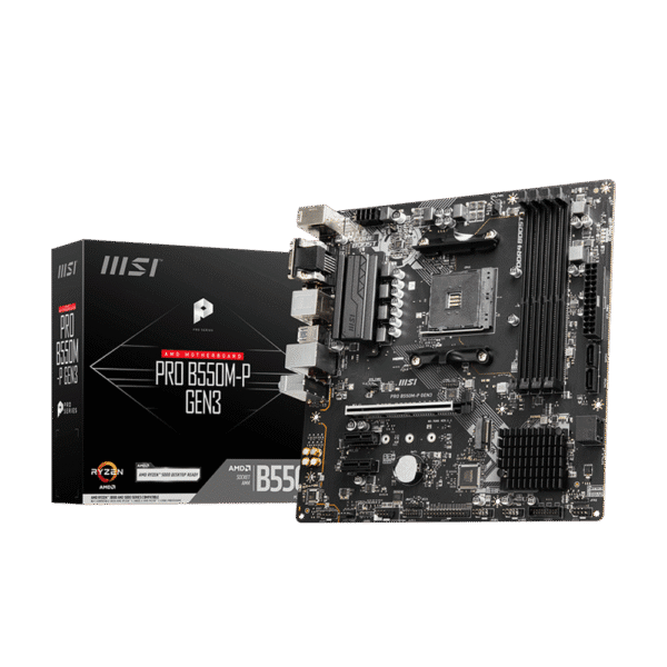 MSI Pro B550M-P Gen3, DDR4, AMD AM4, Motherboard