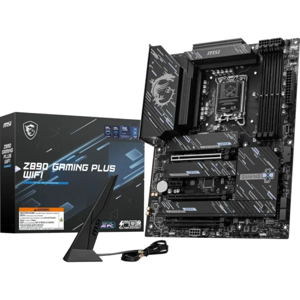 MSI Z890 GAMING PLUS WIFI LGA 1851 Intel Z890 SATA 6Gb/s ATX Motherboard