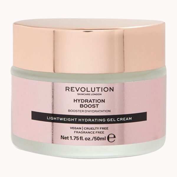 Makeup Revolution Hydration Boost Lightweight Hydrating Gel Cream, Fragrance Free – 50ml