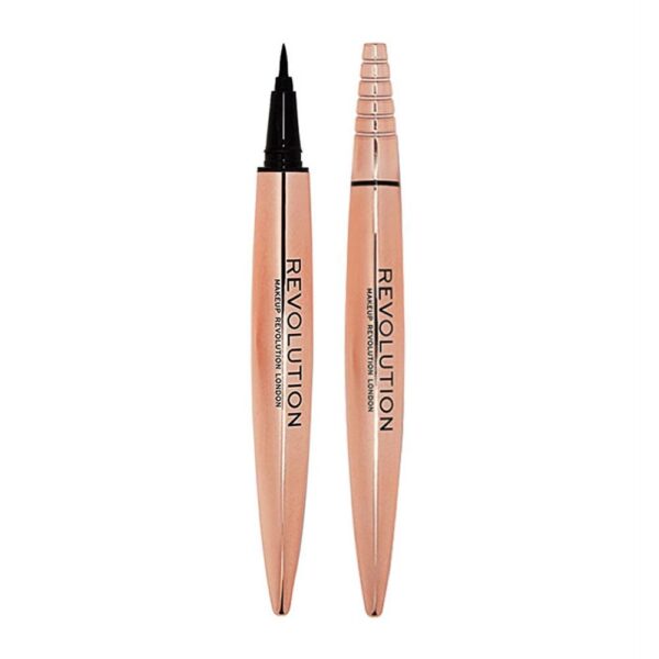Makeup Revolution Renaissance Flick Intense Felt Eyeliner, Black, Longwear