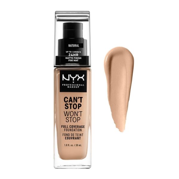 NYX Can’t Stop Won’t Stop 24HR Full Coverage Foundation – 30ml