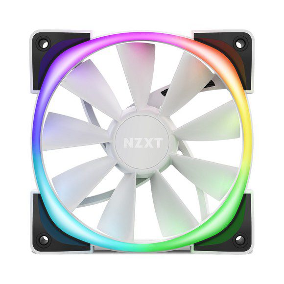 NZXT AER RGB 2 120mm Cooling RGB Case Fan – Single Fan – White